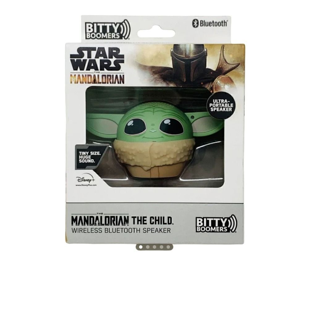 New! Bitty Boomers Star Wars Grogu Baby Yoda The Mandalorian Bluetooth Speaker